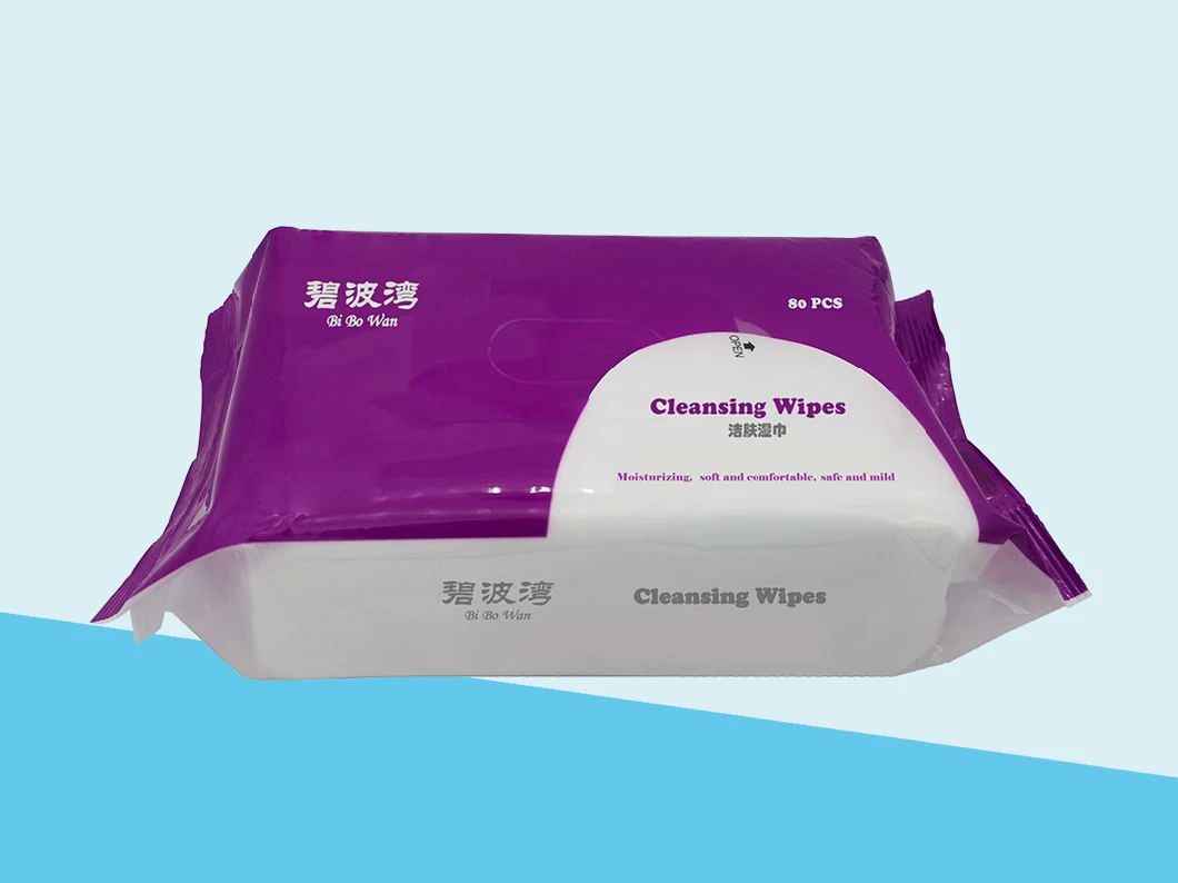 Cleaning Wipes Customizable Big Pack Cleansing Wet Wipes Disposable Wipe Soft Chinese Cleaning Wet Wipes Nonwovens Skincare Cleaning Wipes (CW-0102)
