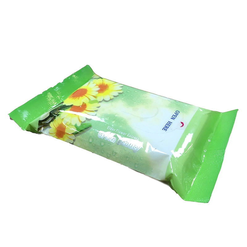 Custom OEM Brands Private Label Travel Pack Spunlace Non Woven Makeup Remover Cleaning Wet Wipes Manufacturer