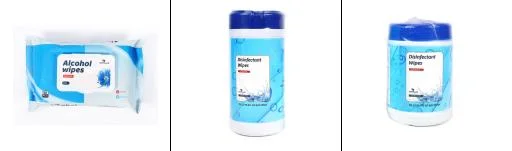 Hot Sell Antibacterial and Disinfecting Alcoholic Wet Hand Wipes in Canisters