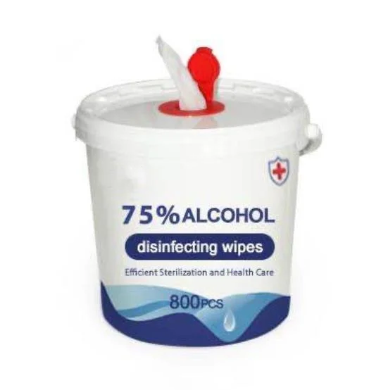 Disposable Disinfecting Alcohol Wipes Barrel 99% Kills Virus Kiss Bacterial Customized Cleaning Wipes Textile Alcohol Free Care Dry/Wet Wipes OEM/ODM Anti Virus