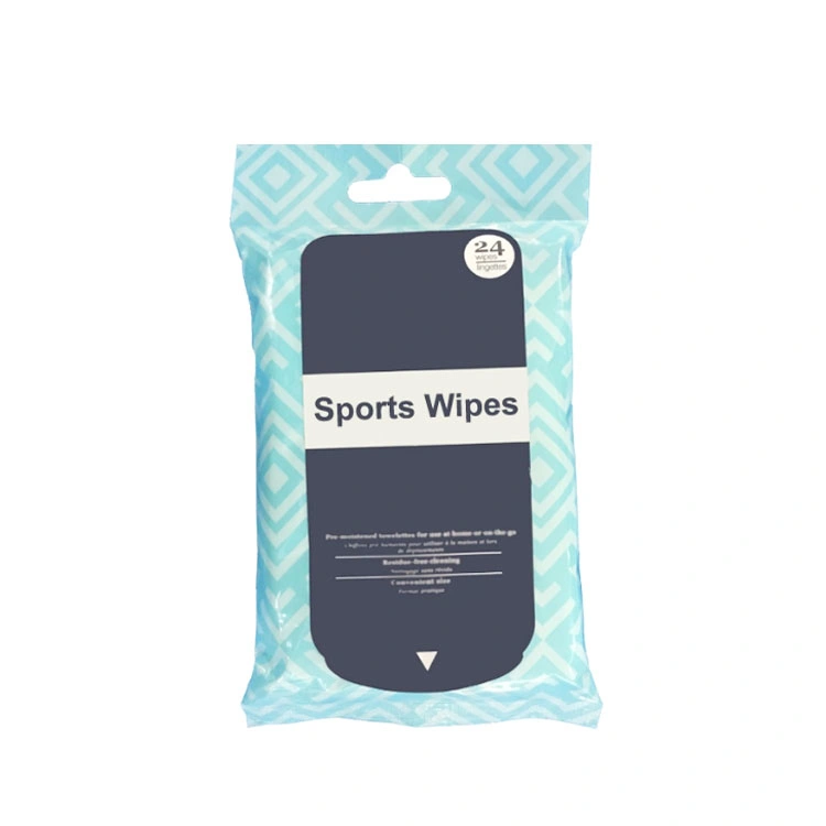 Disposable Biodegradable Spunlace Bamboo Non-Woven Sports Cleaning Wet Wipes