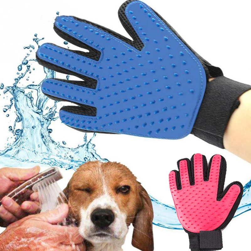 Pet Products Dog Hair Brush Dog Bathing Tool Pet Silicone Glove Style Massage Bath Cleaning Brush