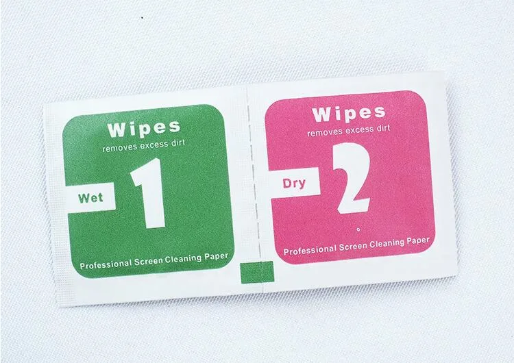 Screen Cleaner Wipes Dry and Wet Wipes by Individually Package