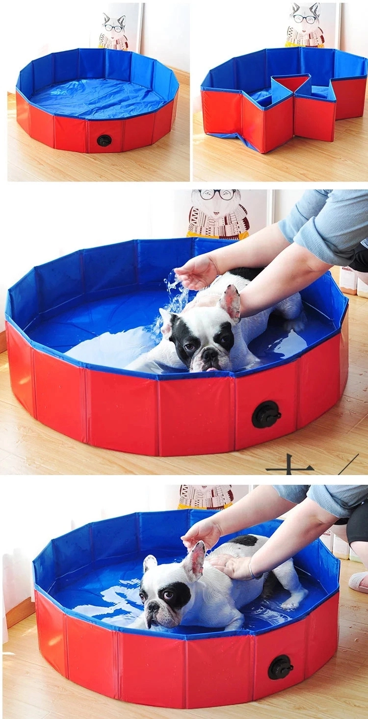 Amazon Hot Selling Foldable Dog Pet Bath Pool Collapsible Tub for Dogs Cats and Kids
