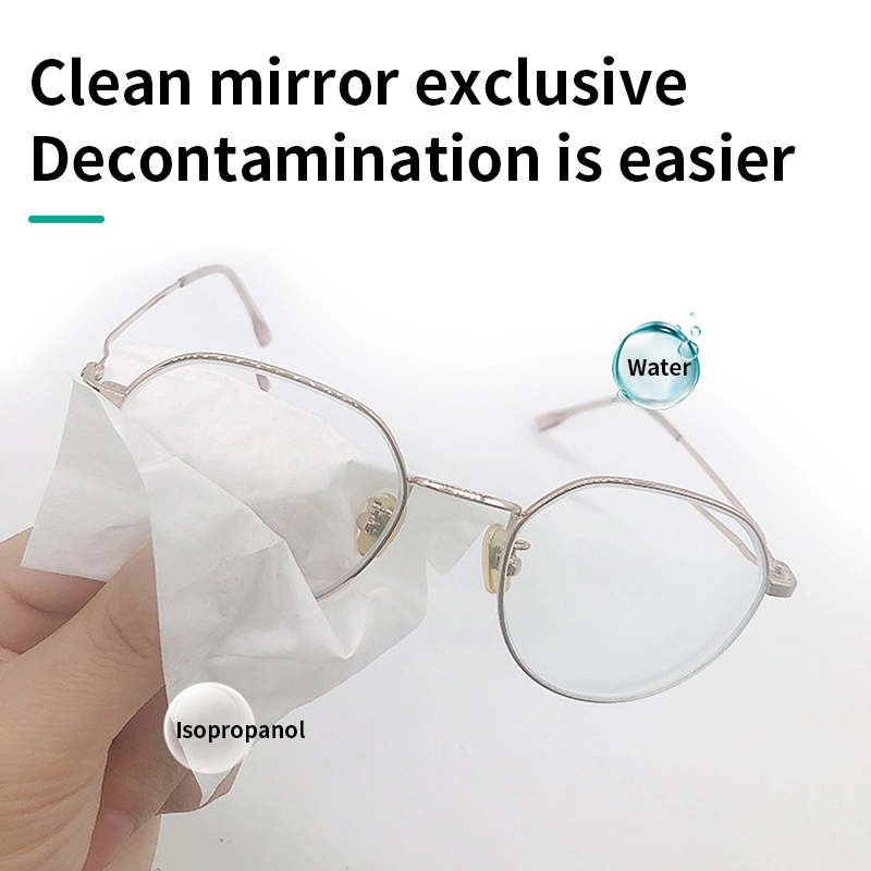 Disposable Lens Anti Fog Wipes for Glasses, Anti-Fog Glasses Wet Wipe for Goggles Eyeglass