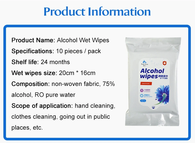 Factory Direct Disposable Disinfection Wipes 75% Alcohol Disinfection Hand Wipes