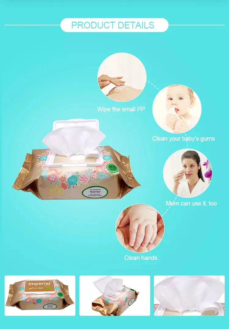 Wholesale Non-Alcoholic Spunlace Cleaning High Quality Baby Wet Wipes in China