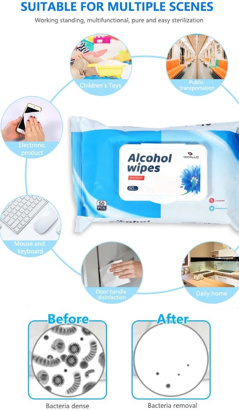 Alcohol Glasses Hygiene Medical Face Gym Hand Cleaning Disinfectant Wet Wipes Wet Tissue