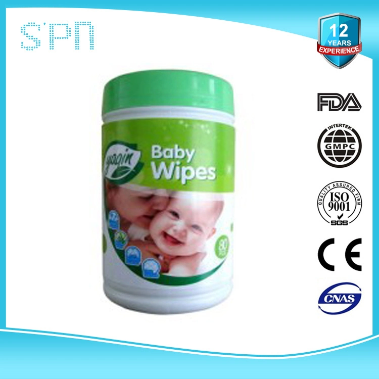 Special Nonwovens Natural Saline Professional Factory Cheap Organic Baby Wipe with Plastic Cases Texture Wipe