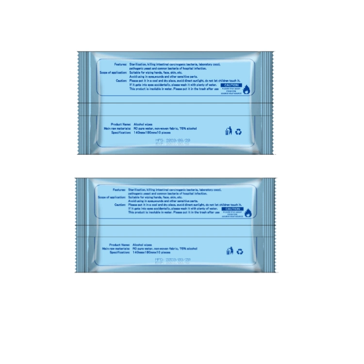 Adults Use OEM 75% Alcohol Wipes Single Pack Wet Wipes From Factory