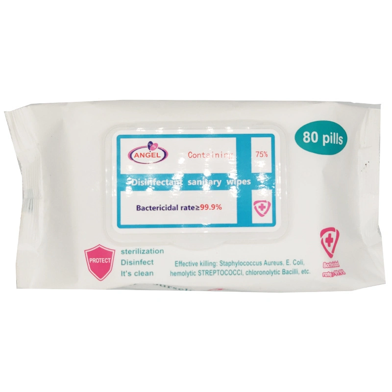 60 Wipes/Box Hand Wet Wipes Travel Size, Hand Refreshing Wipe, Disposable Wipes Suitable for Daily Use, Travel, Home Indoor Cleaning