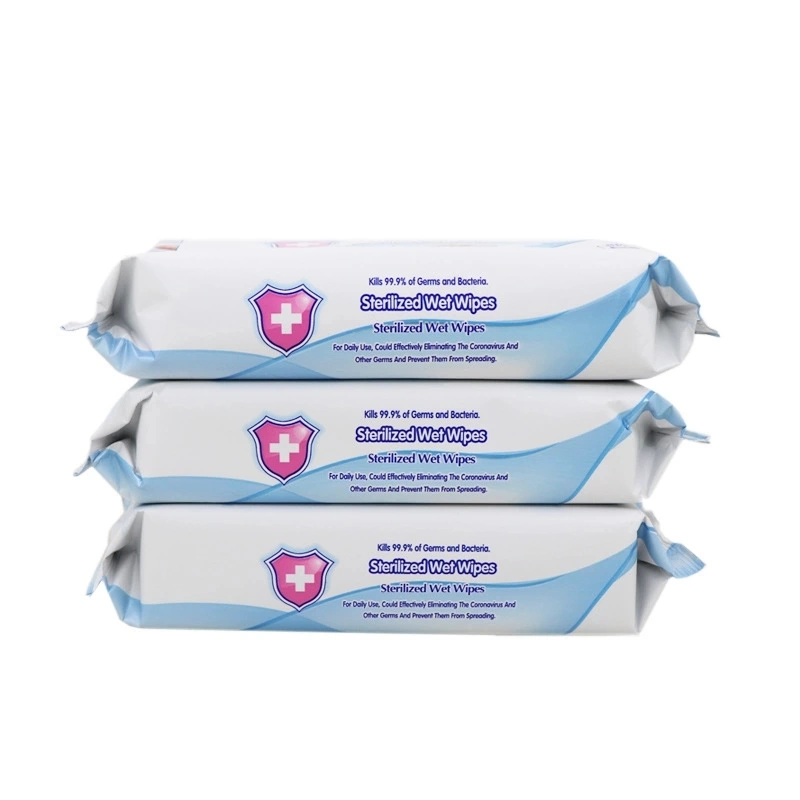 Wholesale 10-Pack Sterilized Disposable Alcohol Wipes 75% Alcohol Disinfectant Wipes