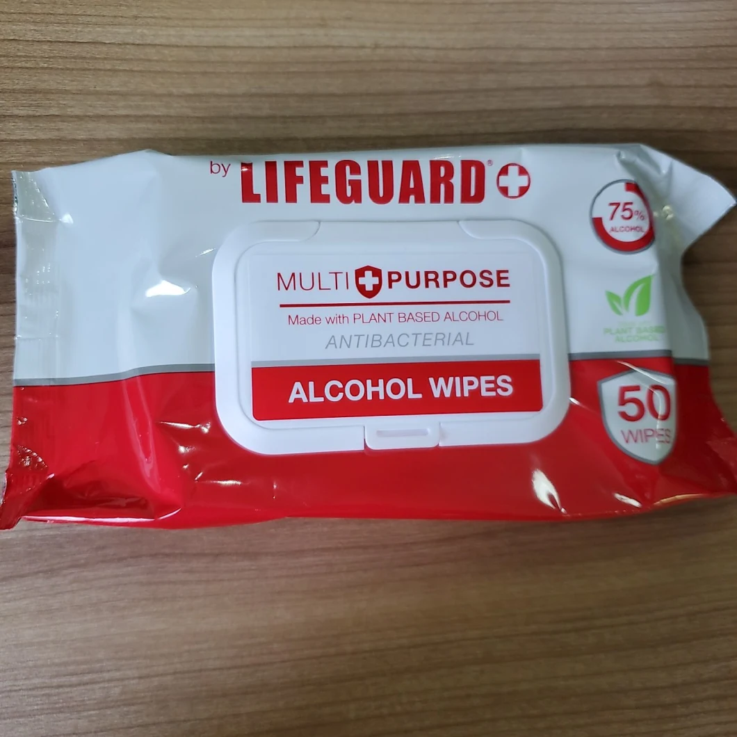 Disinfectant Alcohol 10-100PCS Per Bag Wipes Antiseptic 75% Alcohol Pad Portable Disposable Wipes to Eliminate Living Virus and Bacteria