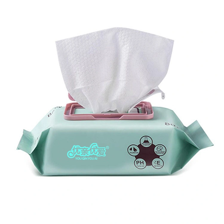80sheets Baby Skin Cleaning Wipes Wet Napkin Baby Wet Wipe