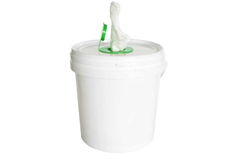 Manufacturer Container Cleaning Nonwoven Dispenser Push Clean 75% Alcoholic Bucket Wet Wipes with Logo