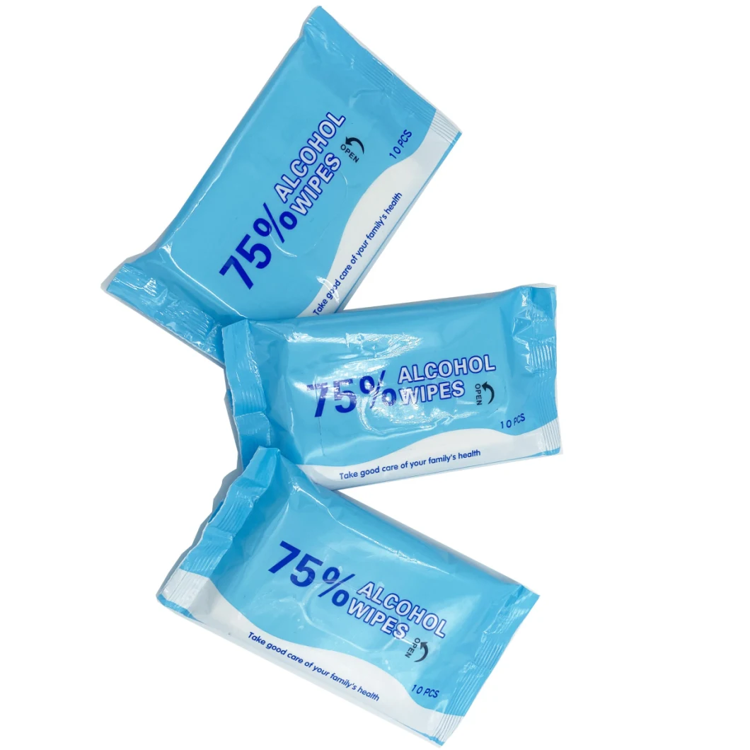 Alcohol Based Sanitizer 75% Alcohol Wipes Disinfectant Anti-Bacterial Wipes
