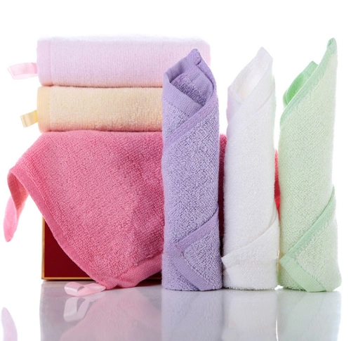 Cheap Ultra Soft Bamboo Rayon Bath Washcloths Small Bamboo Hand Face Towels with Hanger