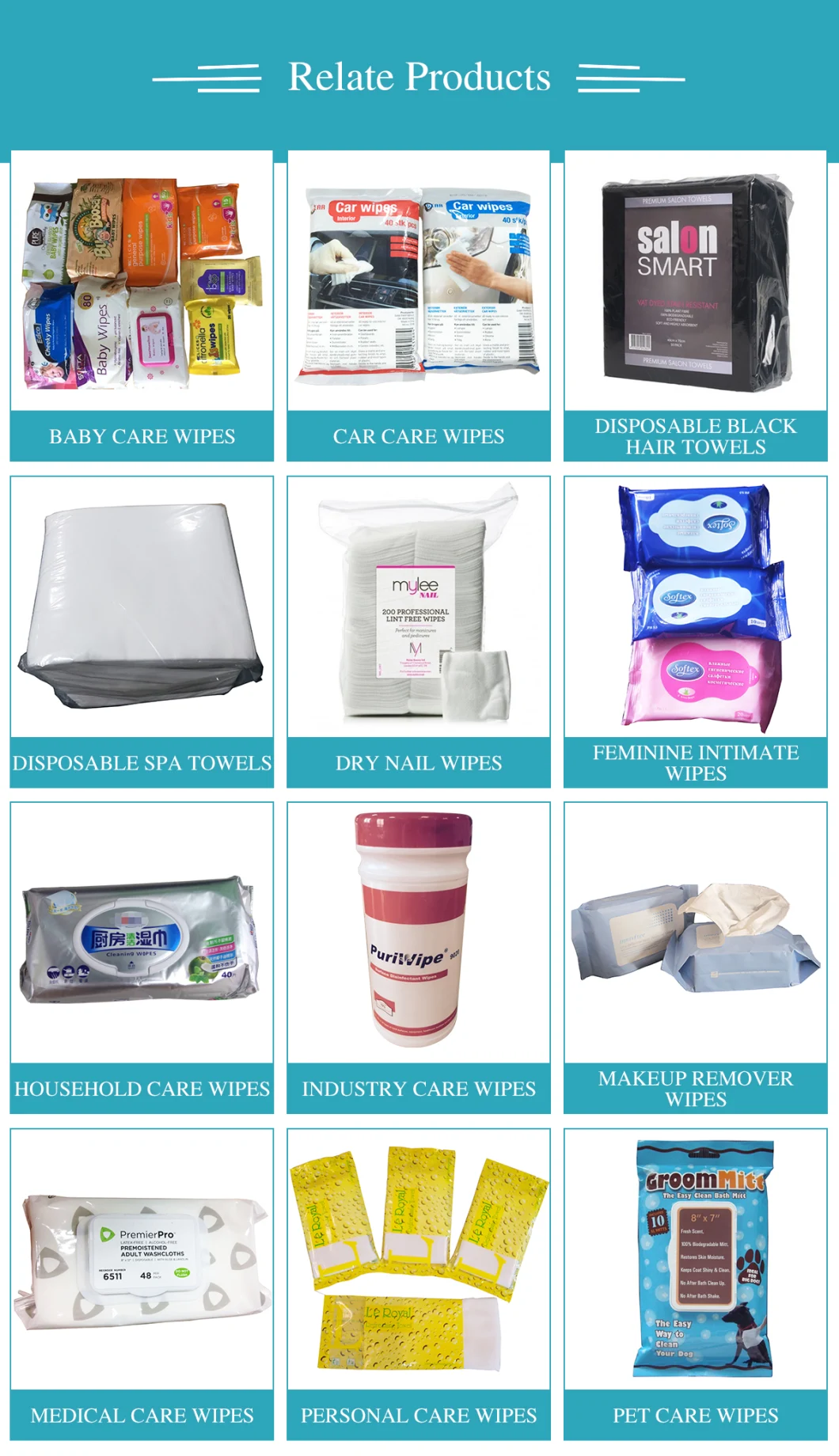Customized Non Alcoholic Disinfectant Wipes Sterile Antibacterial Wipes