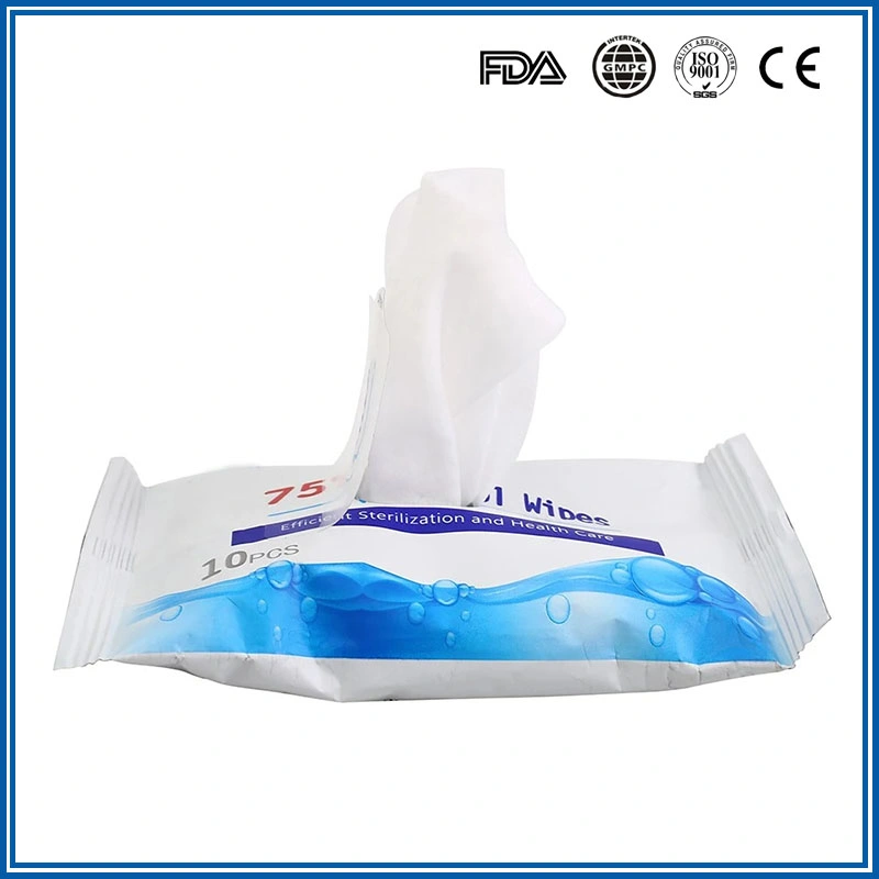 10PCS Portable Antibacterial Bath Cleaning/Disinfectant Wet Wipes for Daily Cleaning