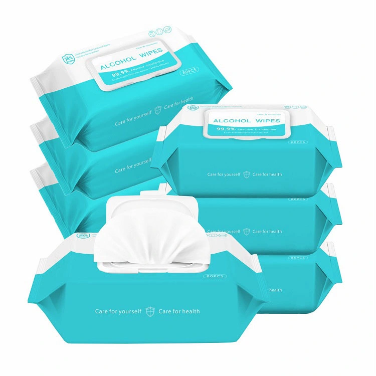 80sheets Disinfection Wet Wipe Disinfectant Hand Wipes Alcohol Wet Wipes