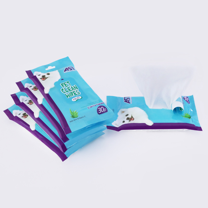Wholesale Private Label Bamboo Organic Aloe Vera Scented Cat Water Tissue Pet Wipes