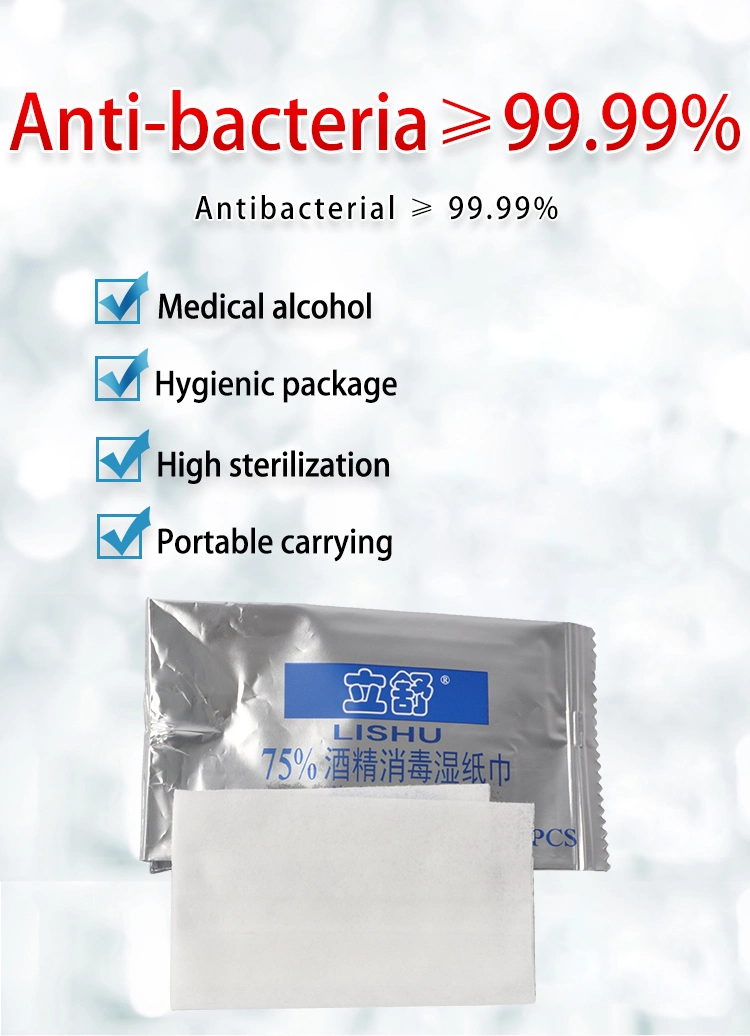 Disposable Cleansing Alcohol Kill 99.9% Virus Wet Wipes
