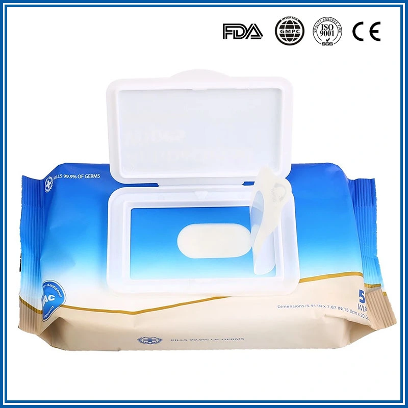 Canister Isopropanol Disinfectant Cleaning Wet Wipes for Hospital