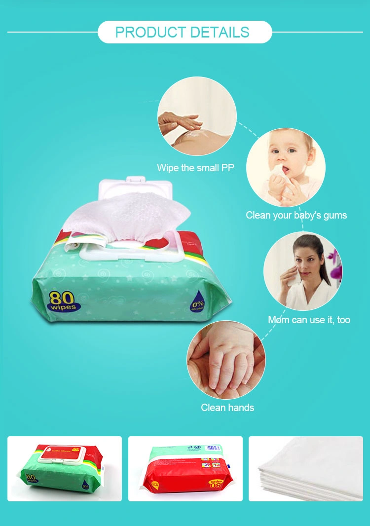 China Factory Supply Baby Wipes Dry Wipe Cotton Wet Wipe for Cleaning