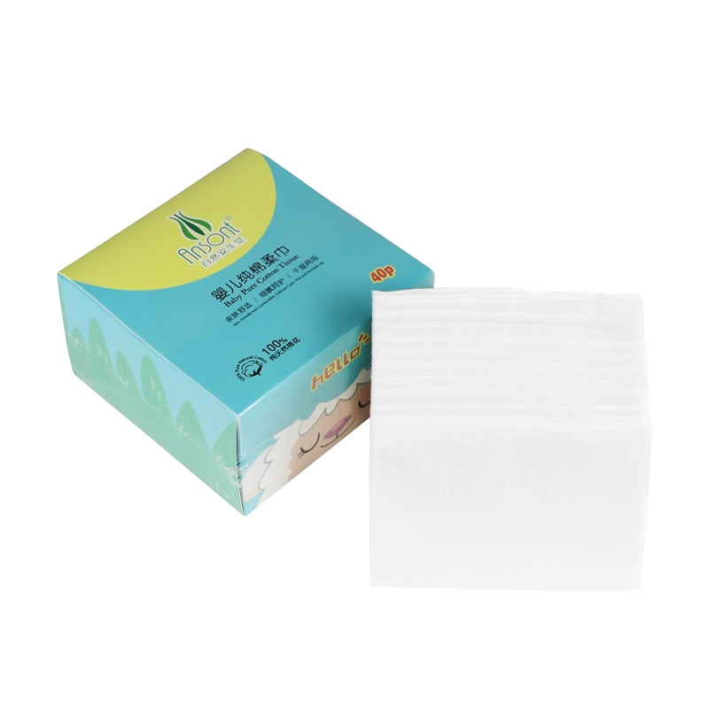 Best Manufacturer Sensitive Baby Soft Cotton Wet and Dry Wipes for Newborns
