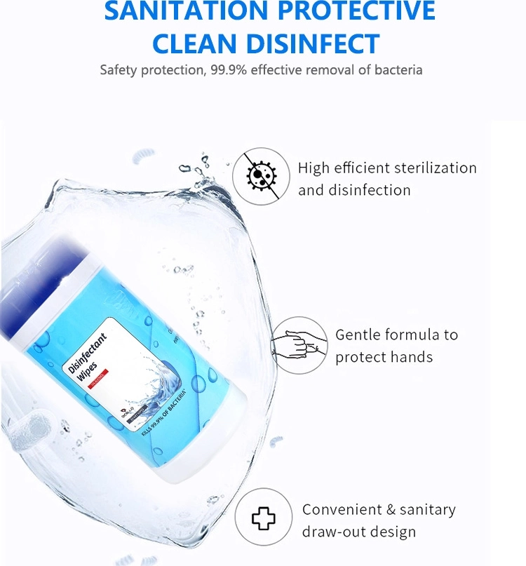 Medical Instant Hand Sanitizer Private Label Travel Size Gym Cleaning Antibacterial Disinfectant Wet Wipes