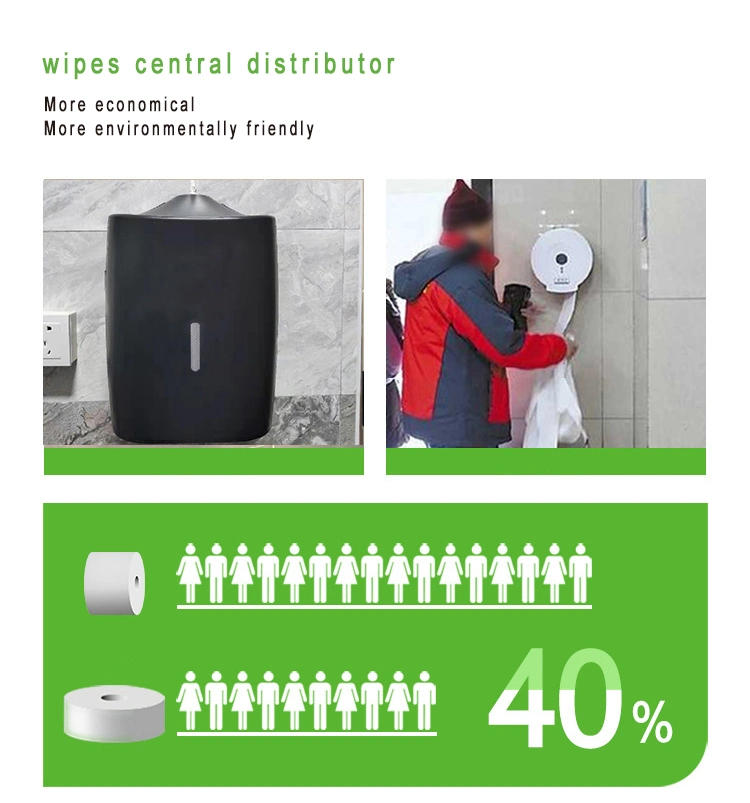 Hot Sale Wall Mounted Gym Public Place Upward Pull Antibacterial Wet Wipes Dispenser