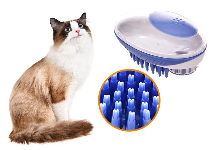 Bathing Pet Soap Dispenser Comfortable Pet Grooming Brush
