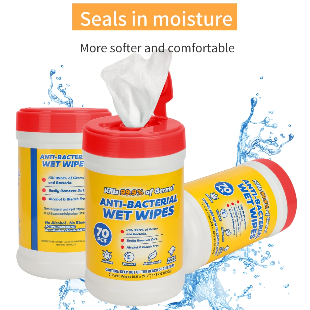 Kill 99.8% Bacterail Wet Wipes Cleaning Wipes for Household Office