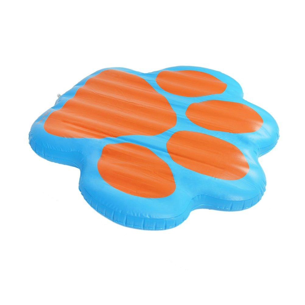 PVC Pet Water Play Toys Inflatable Paw Shape Pet Dog Pool Float