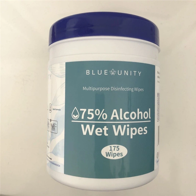 Large Volume 175PCS 75% Alcohol Disinfectant Wipes Wet Wipes FDA/CE/EPA