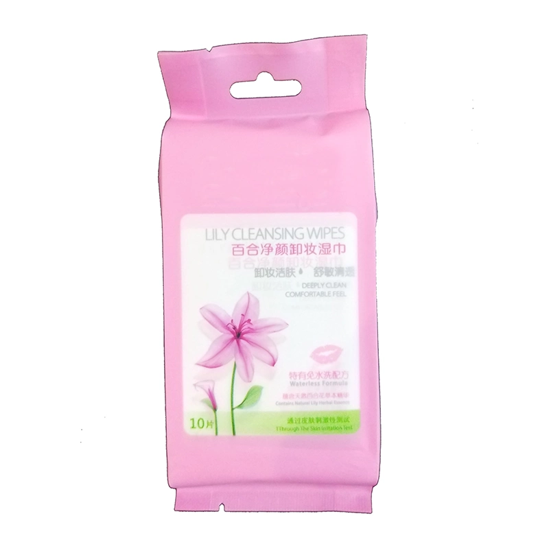 Custom OEM Brands Private Label Travel Pack Spunlace Non Woven Makeup Remover Cleaning Wet Wipes Manufacturer