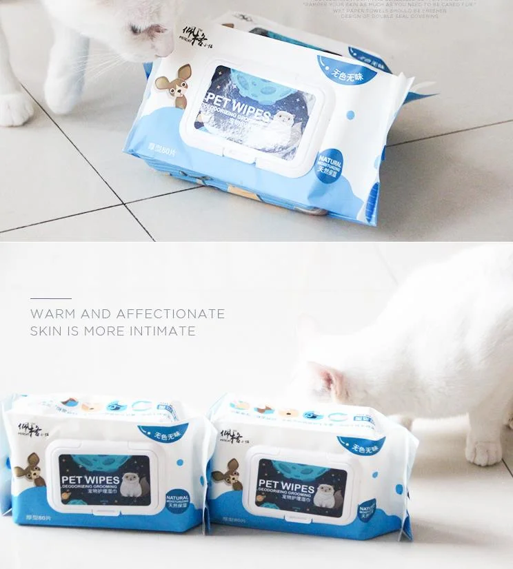 Free Delivery Pegg Cat Eye to Tear Stains Wet Wipes Cat Dog Paws Clean Thickened Pet Wipes Without Irritation