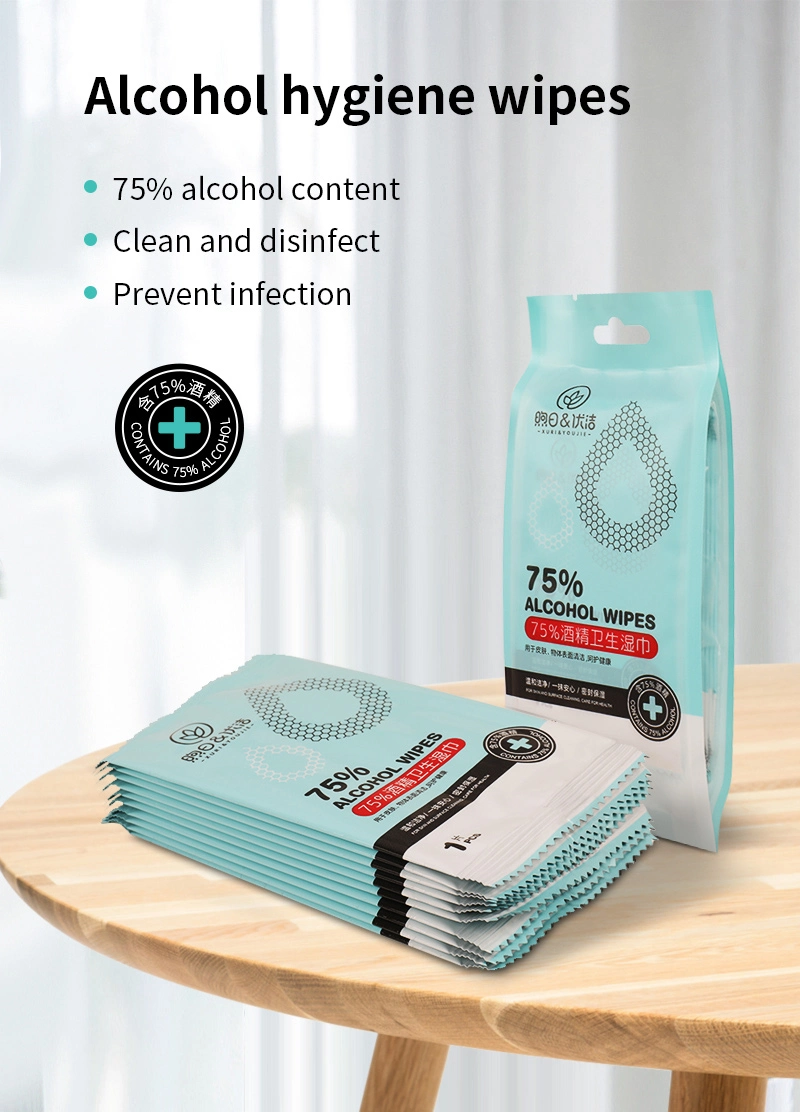 Anti Bacterial 75% Alcohol Sanitizing Wet Wipes Cleaning EPA Registered