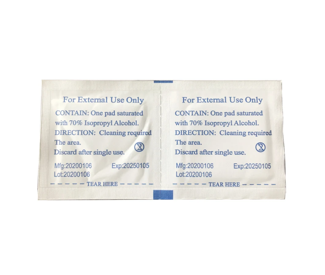 75% Disinfectant Alcohol Wipes for Hand Free Alcohol Portable Anti-Bacteria Wipes 50 Per Pack