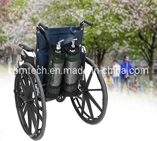 Mobile Foldable Wheelchairs with Small Aluminum O2 Cylinders