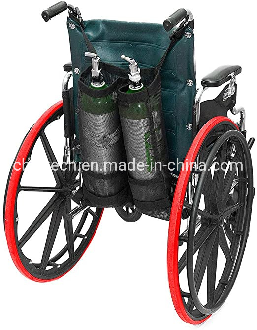 Mobile Foldable Wheelchairs with Small Aluminum O2 Cylinders