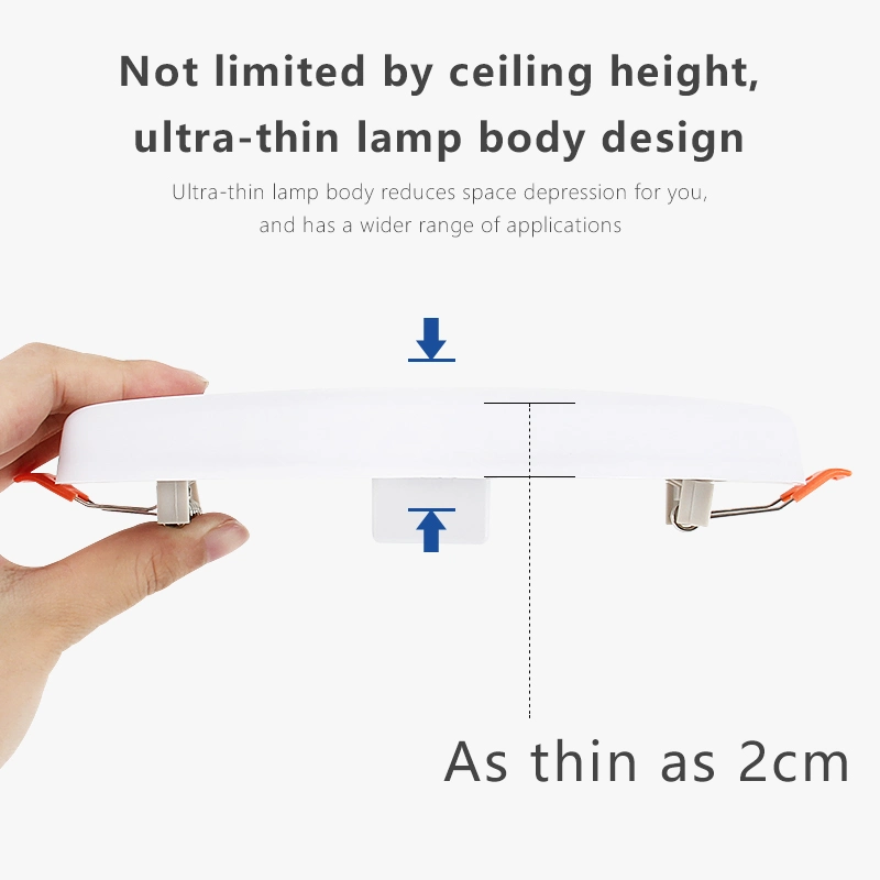 LED Ultra-Thin Borderless Panel Light Downlight Ceiling Light Recessed Embedded Panel Light