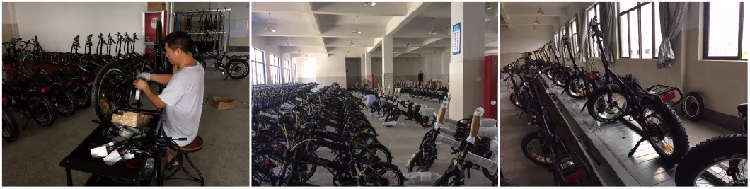20inch Alloy Foldable Electric Bicycle Easy Fold Electric Fat Bike with 15.6ah Lithium Battery