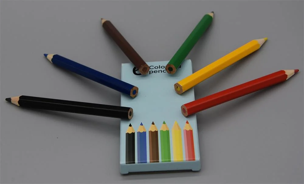 Art Paint Super Quality Half Size 3.5'' 6 PCS Colored Pencil in Colored Box