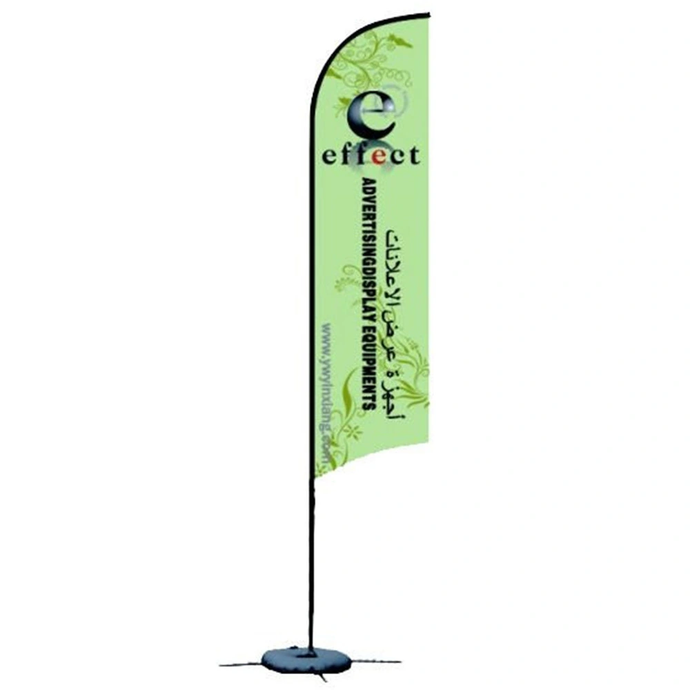 Eco-Friendly Colorful Printing Outdoor Feather Shaped Flying Banners