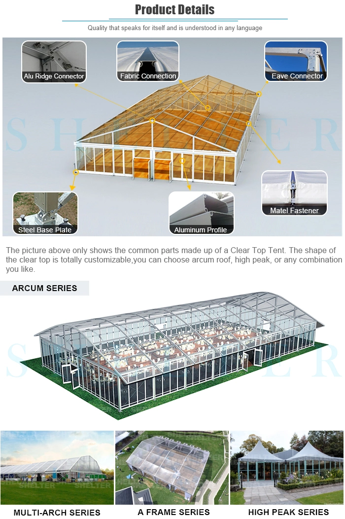 Shelter Tent Has 16 Years of Experience in The Special Event Tents Structure Industry for Sale