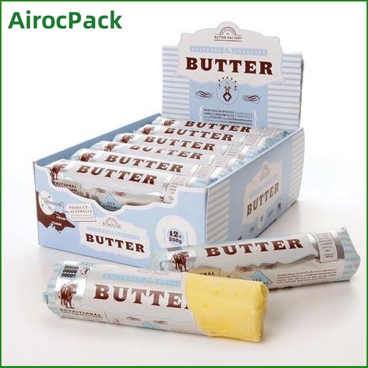 Hot Sell Custom Printing Alu Foil/PE/Paper/PE Butter Wrapping Foil