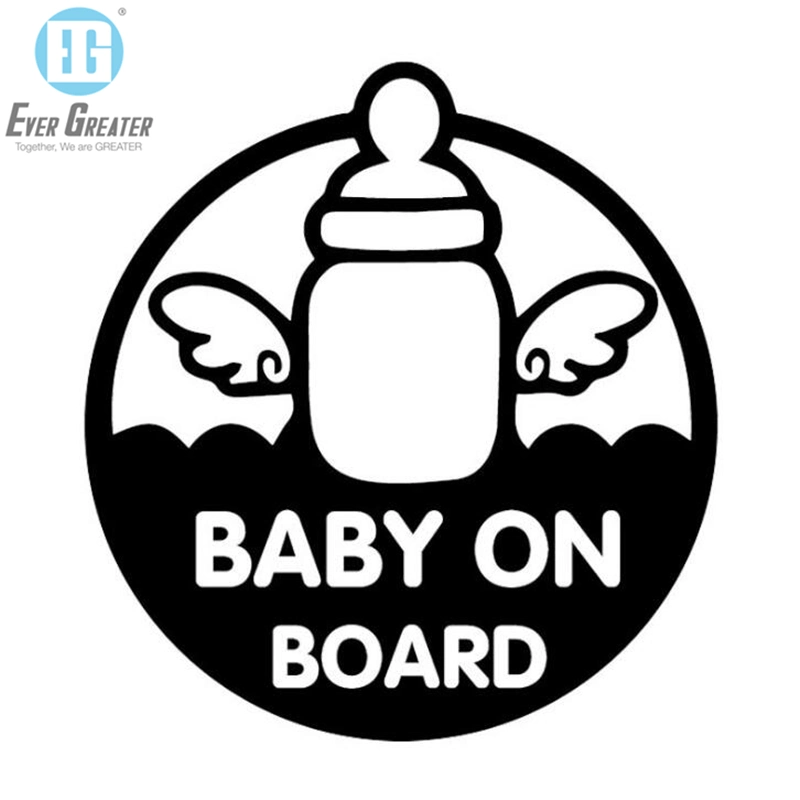Myway Custom Low MOQ Cute Plastic Vinyl Car Window Sticker Baby Car Sticker