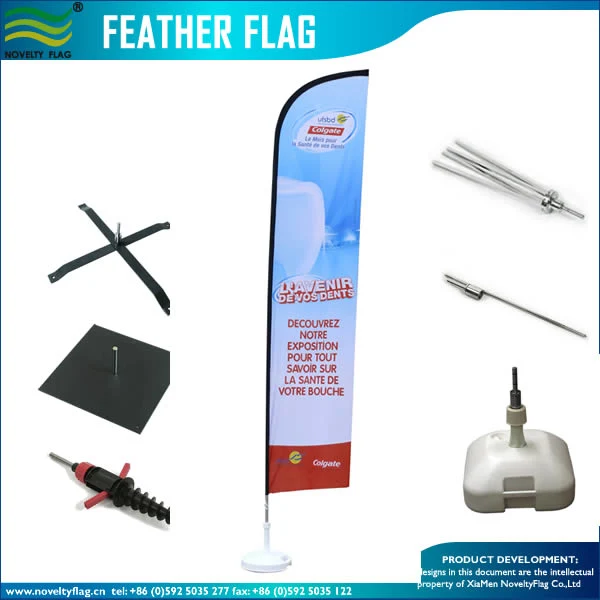 Feather Shape Banner Spike Flying Banner (J-NF04F06034)