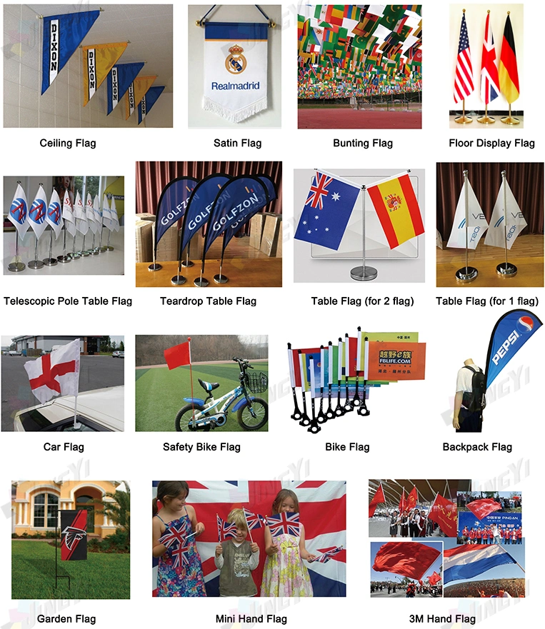 High Quality Double Sided Rectangle Flag Display Banner